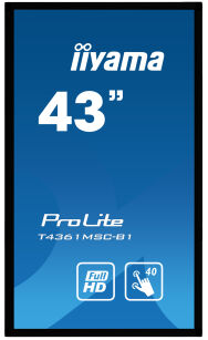 Monitor dotykowy IIYAMA PROLITE T4361MSC-B1 - 2