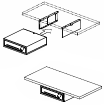 Komplet wsporników do mocowania szuflady POSNET SKL - 2
