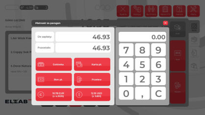 elzAPP POS program sprzedażowy na platformę Android - 3